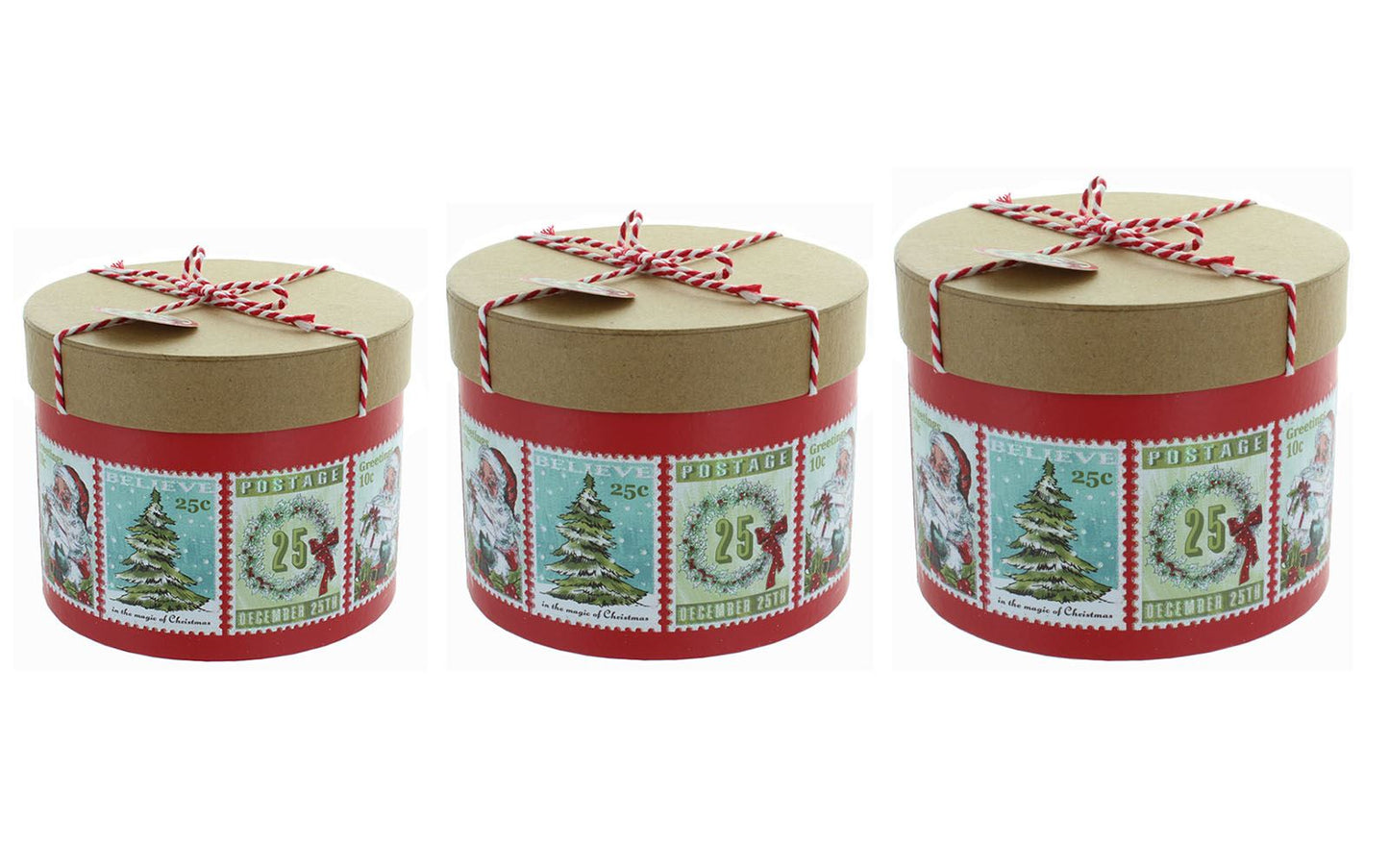 Smithers Oasis Florist Gift Flower Hat boxes Christmas Set of 3