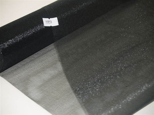 Roll Of Black Snow Organza 40cm x 9m (1959)