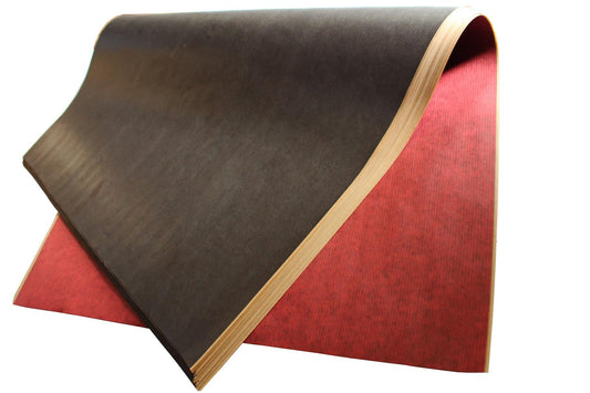 50cm x 75cm Premium Two Colour Pure 50Gsm Ribbed Kraft paper 50 Sheets