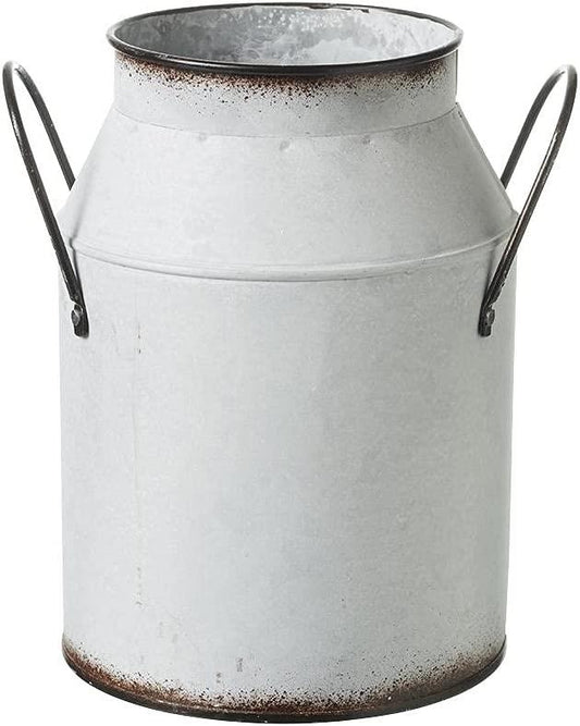Riversdale Tin Milk Churn - Vintage Metal Flower Vase Plant Pot 4907