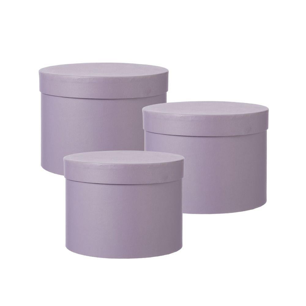 3 Round Symphony Hat Boxes (Lined)