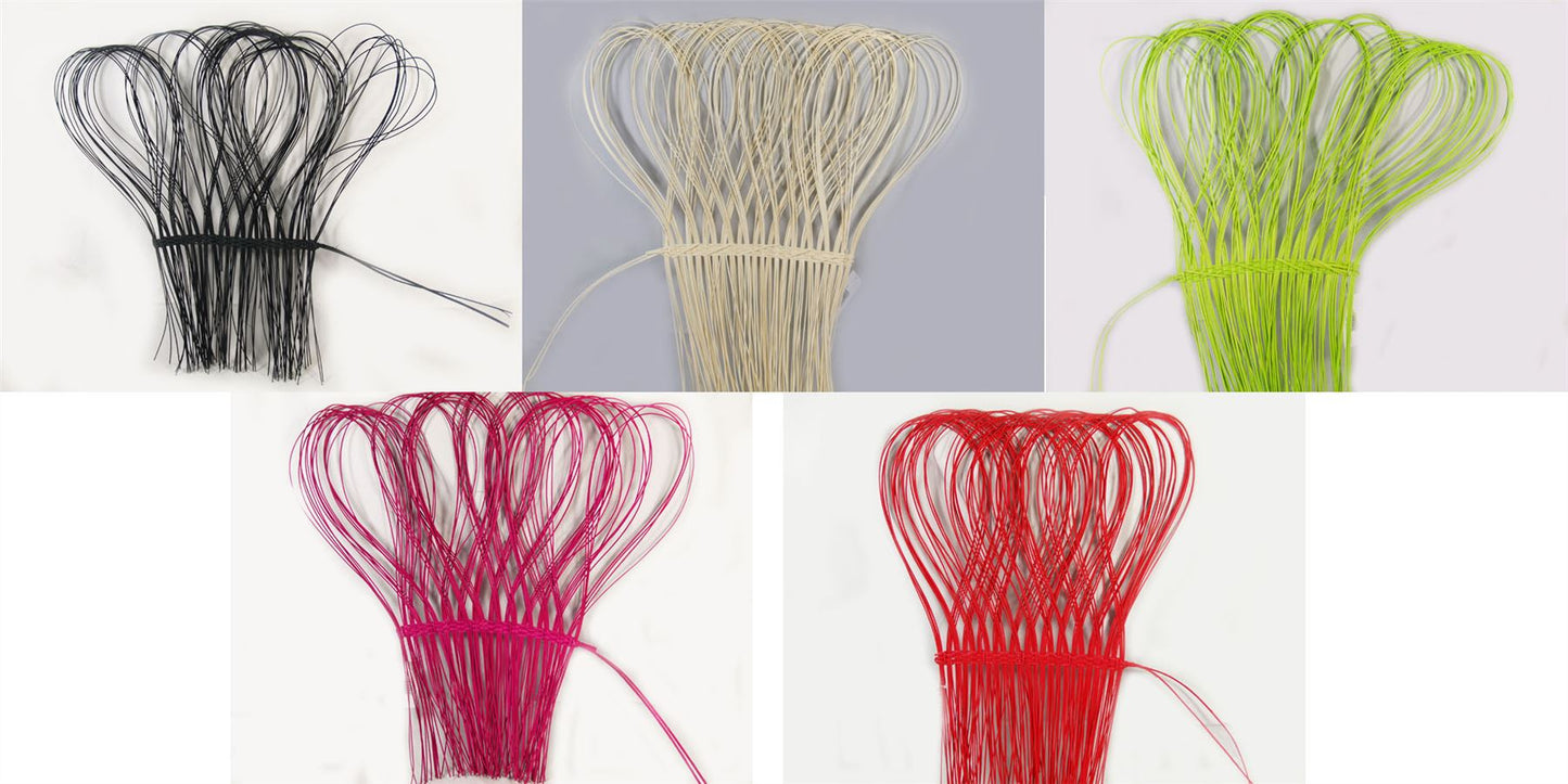 5 Florist Natural Rattan Bow Flower Wrap Mix 5 Colours