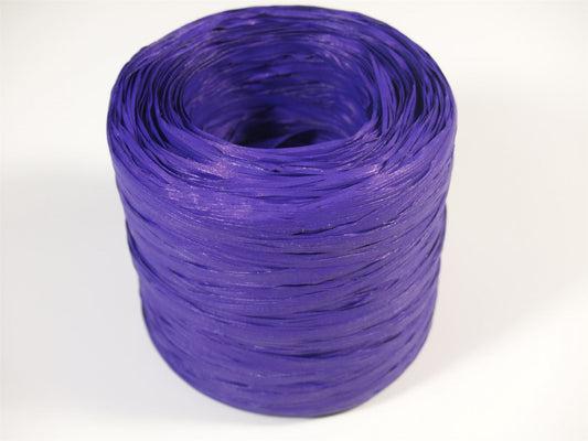 Artificial Poly Florist Raffia Ribbon Purple Colour 200m Roll