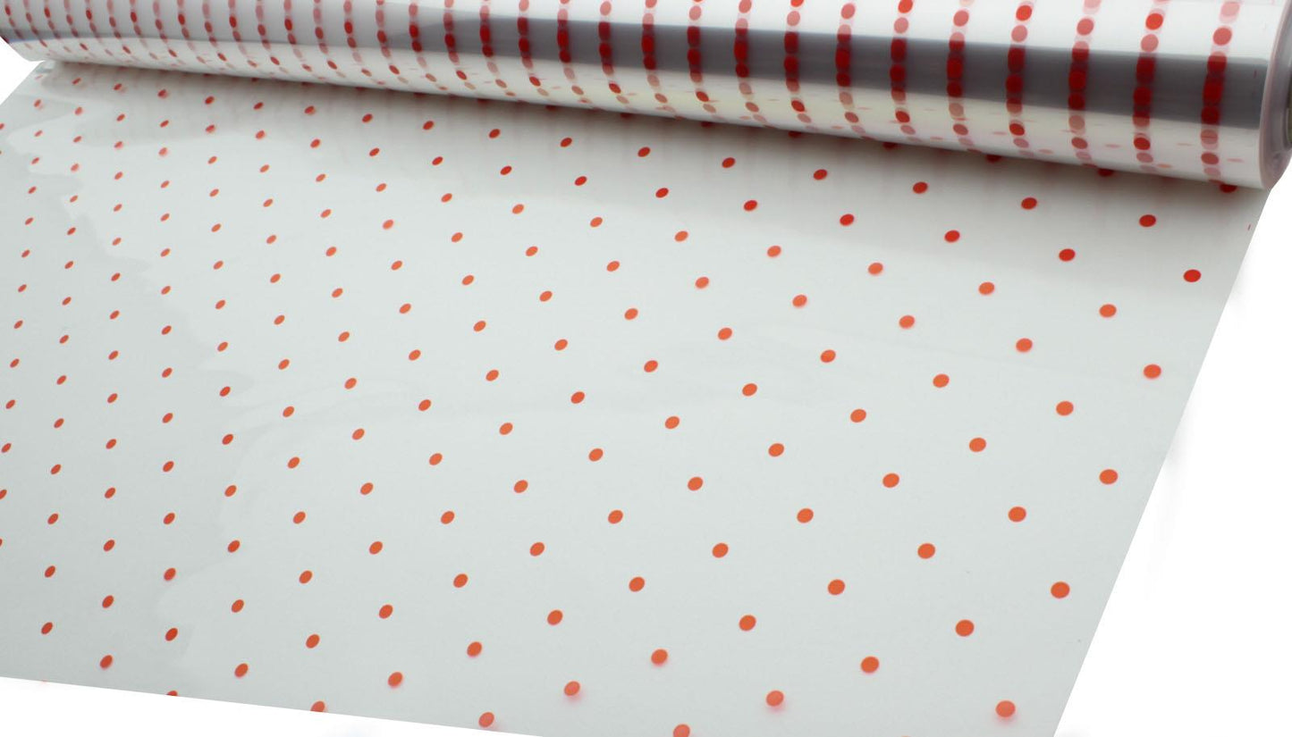 5m, 10m, 20m, 50m, 100m White dot Florist Film Cellophane Gift Wrapping