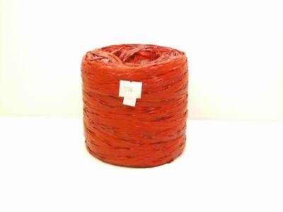 Artificial Poly Florist Raffia Ribbon Red Colour 200m Roll