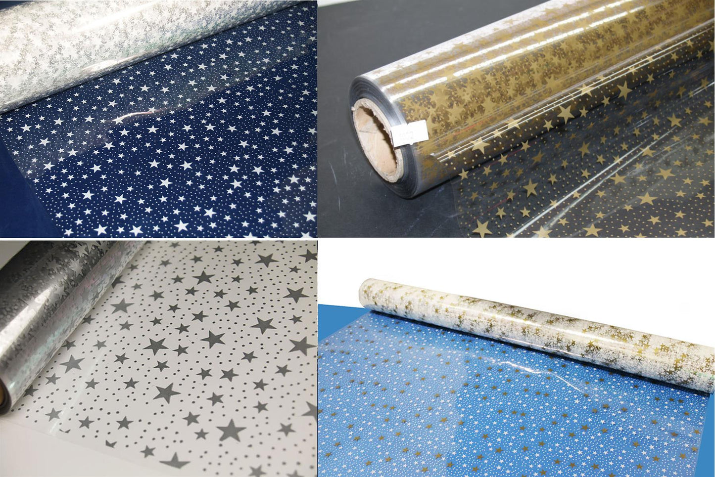5m, 10m, 20m, 50m, 100m Star And Dot Florist Film Cellophane Gift Wrap