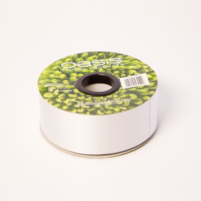 91m Roll - 50mm Florist Poly Ribbon Wedding Flower Floral Silver Colour