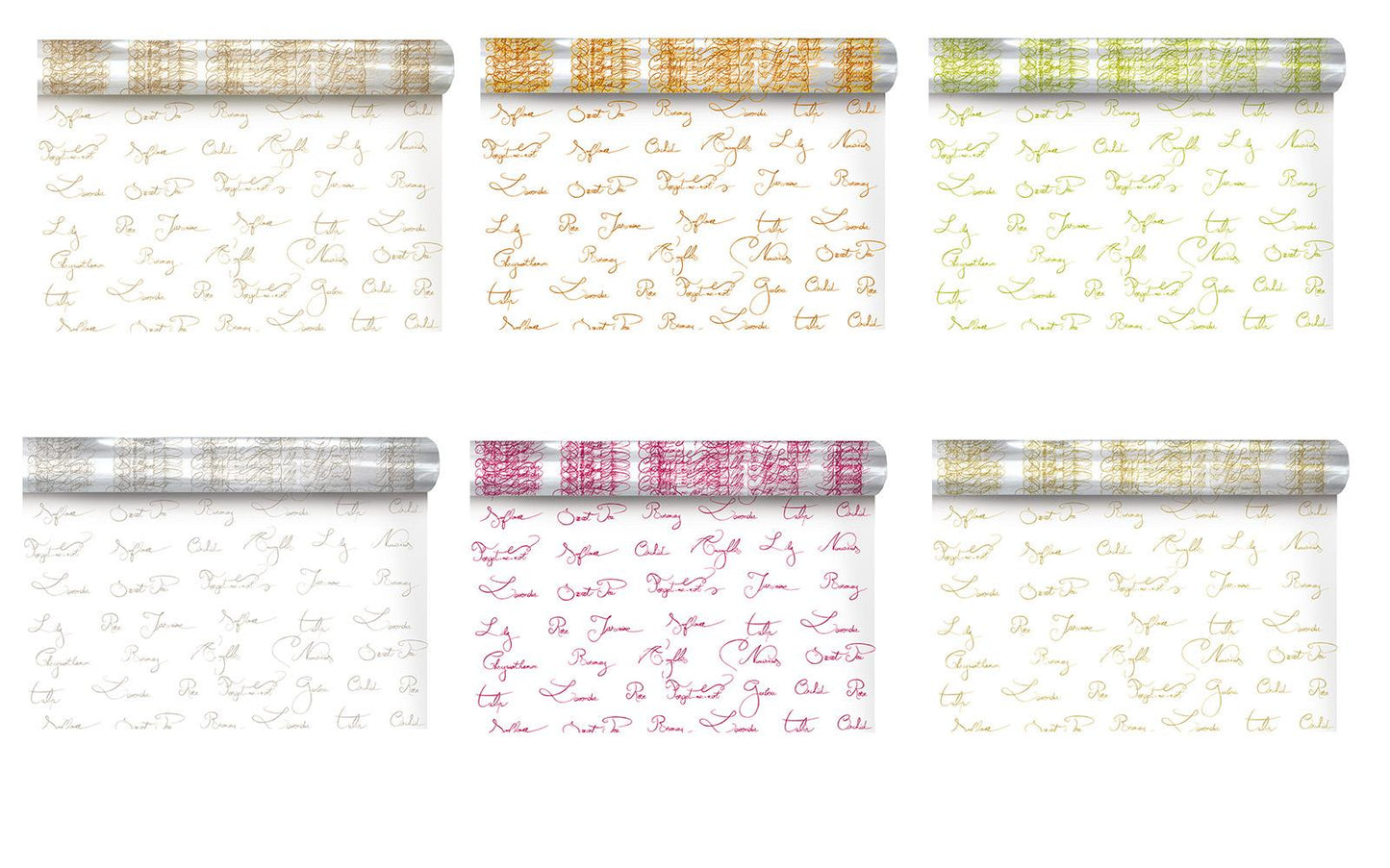 5m, 10m, 20m, 50m, 100m Script Florist Film Cellophane Gift Wrap