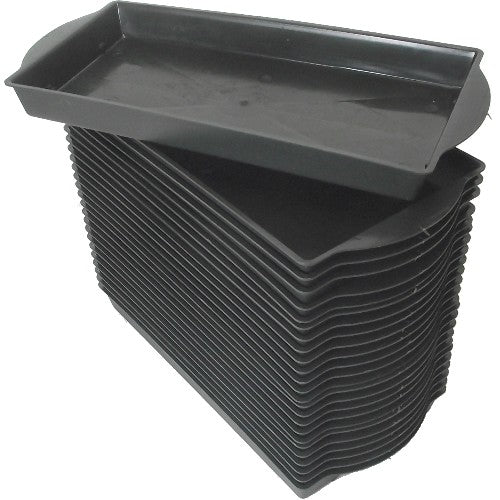 25 Single Brick Funeral Spray Trays by Smithers Oasis Black (2876)