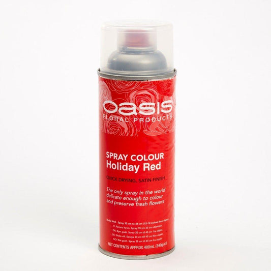 Oasis Florist Flower Colour Spray Paint 400ml Can Holiday Red