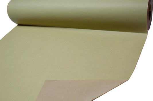 50cm Premium Pure Ribbed Kraft paper  Roll 50Gsm Ivory 10m (4103)