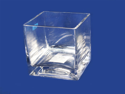 10cm Florist Clear Glass Cube Square Flower Vase Glass Tank