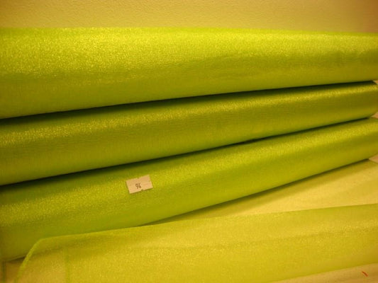 Roll Of Bright Green Organza 48cm x 9m (94)
