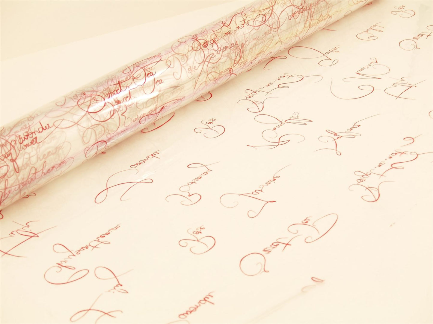 5m, 10m, 20m, 50m, 100m Script Florist Film Cellophane Gift Wrap