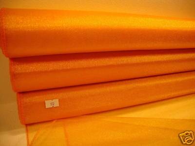 Roll Of Orange Organza 48cm x 9m (0102)