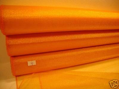Roll Of Orange Organza 48cm x 9m (0102)