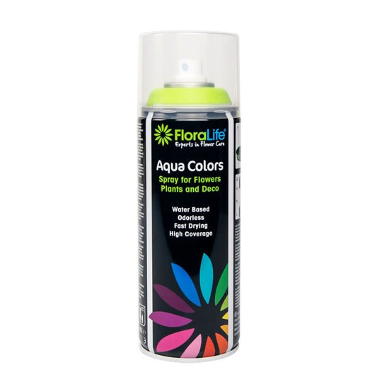 400ml Oasis Water Based Floralife® Aqua Color Spray Paint Yellow Green