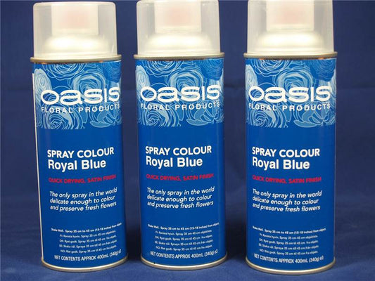 Smiters Oasis Flower Colour Spray Paint 400ml Can Royal Blue