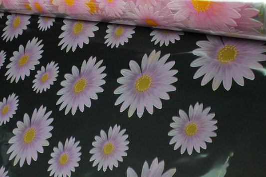 5m, 10m, 20m, 50m, 100m Daisy Pink Florist Cellophane Roll Film Hamper Gift Wrap
