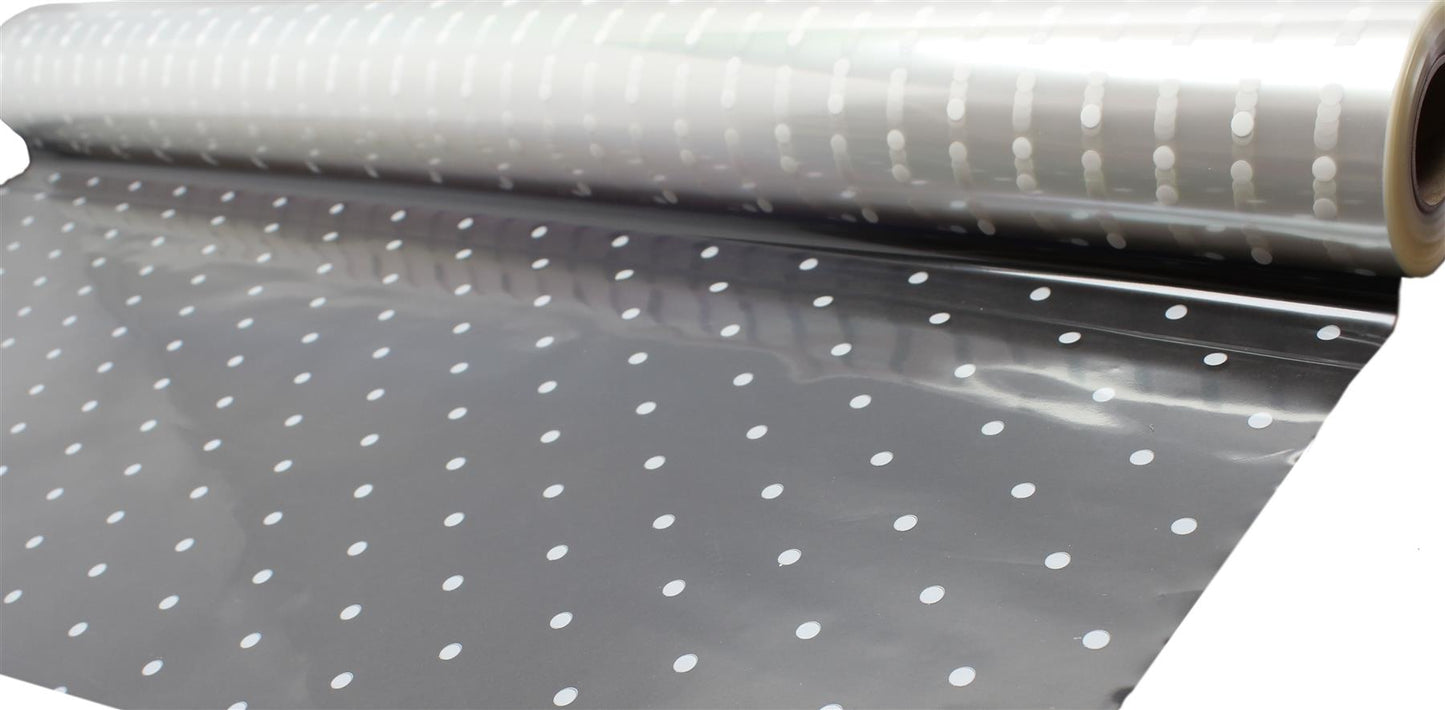 5m, 10m, 20m, 50m, 100m White dot Florist Film Cellophane Gift Wrapping