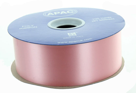 2" X 100 Yards or 5cm x 91m Florist Poly Ribbon Reel Pink 4710