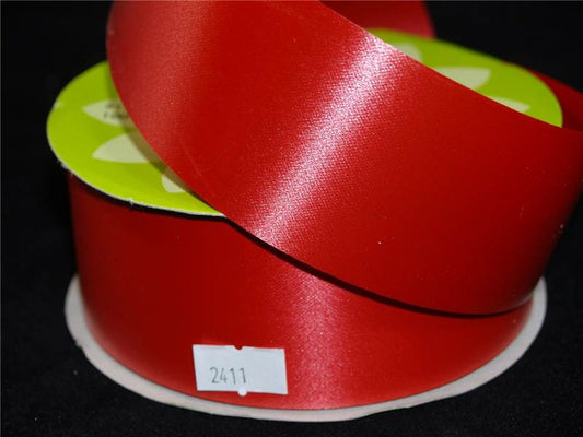 2" X 100 Yards or 5cm x 91m Florist Poly Ribbon Reel Red (2411)