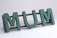 MUM Funeral Name Letters Tribute on a Naylorbase Frame by Smithers Oasis (2872)