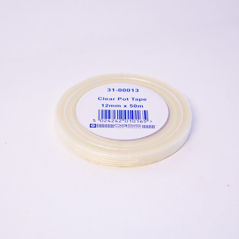 12mm x 50m Oasis Pot Tape Clear (3483)