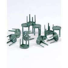 100 x Oasis Florist Plastic Pinholder Green (2883)