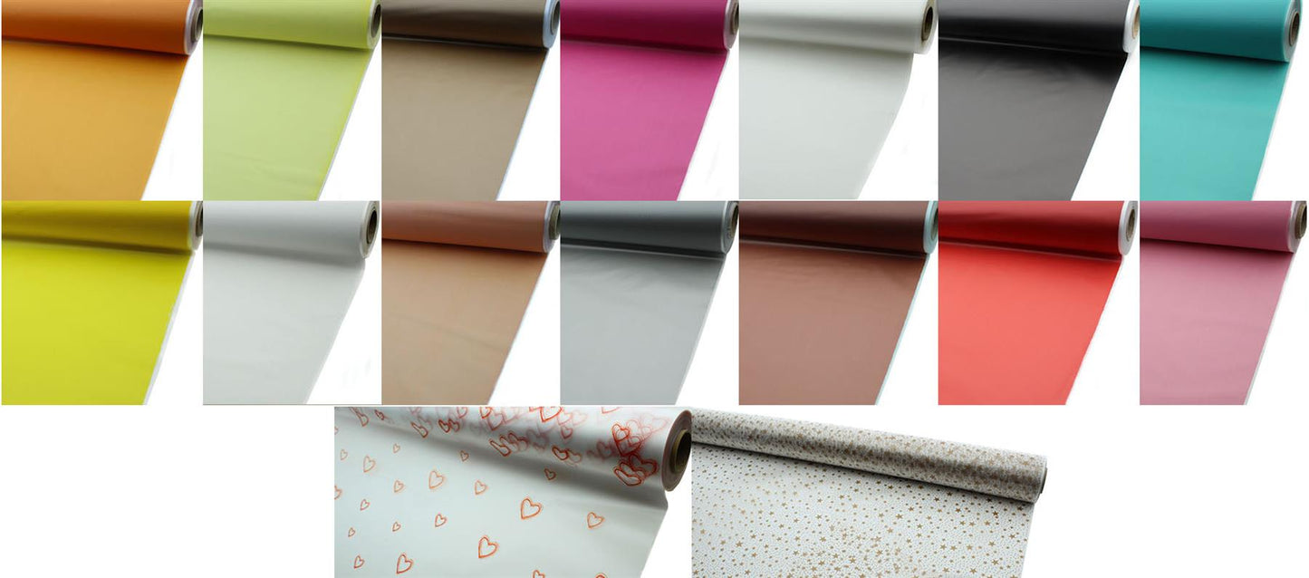 5m, 10m, 20m, 50m, 100m Frosted Florist Cellophane Hampers Gift Wrap