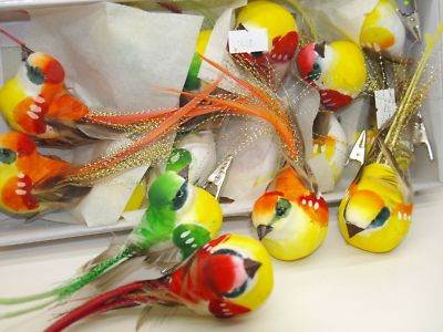 12 Artificial Feather Birds(1448)