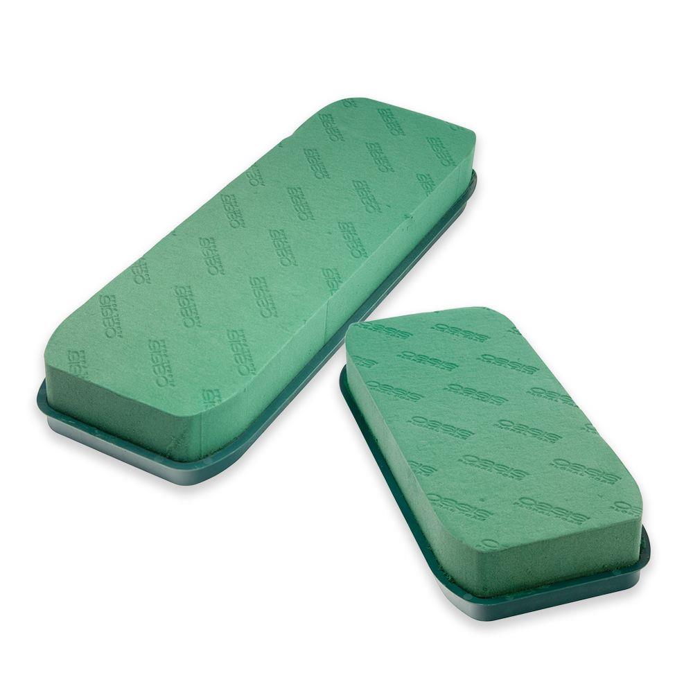 Oasis® 45cm Casket Tray with Floral Foam WET Green NaylorBase