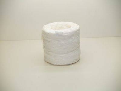 Artificial Poly Florist Raffia Ribbon White Colour 200m Roll