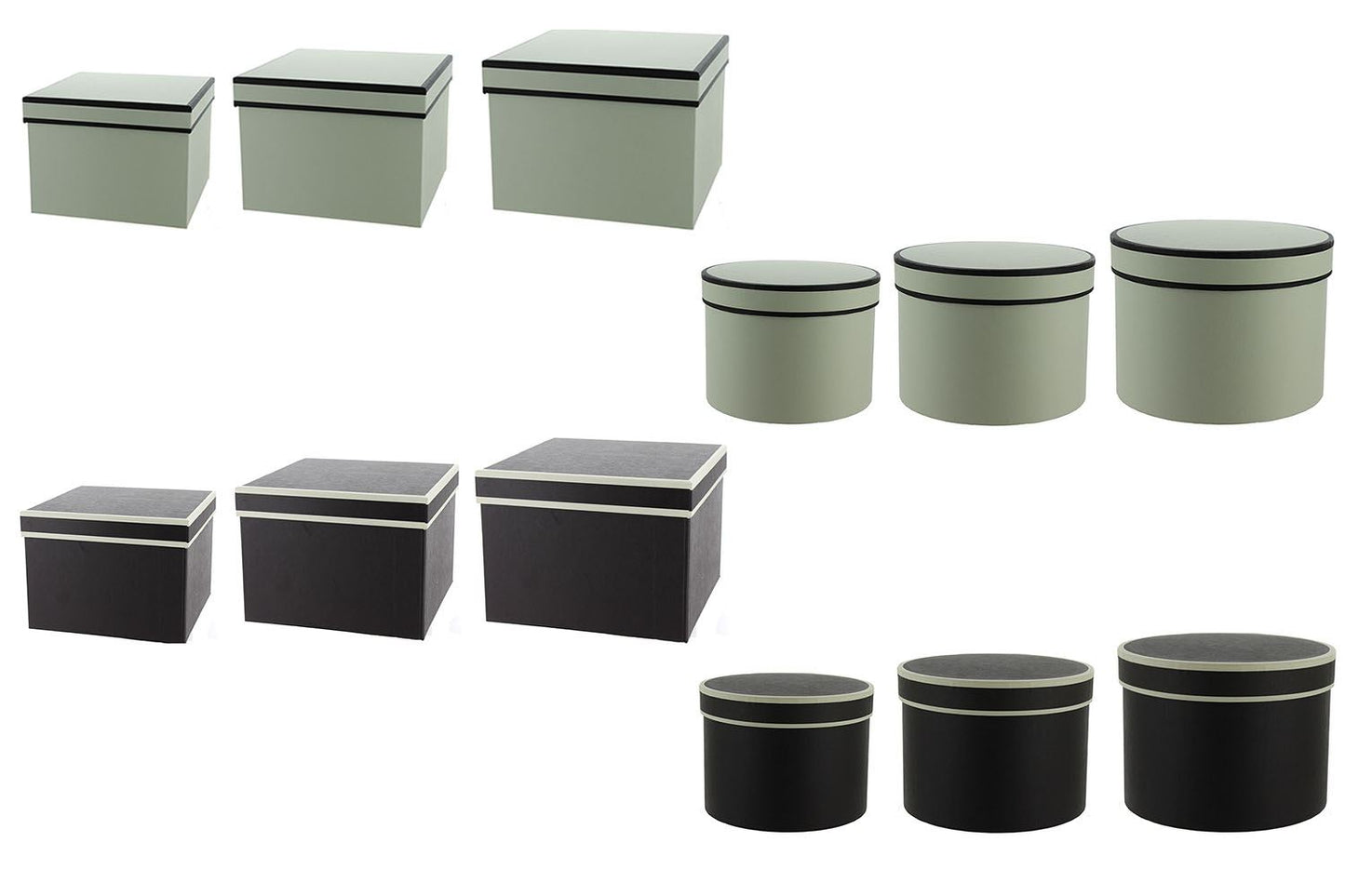 Smithers Oasis Round Square Florist Flower Gift Hat Box Set of 3