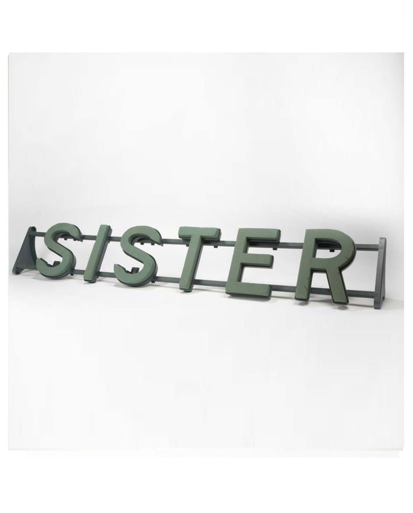 1 Sister Floral Foam Funeral Tribute Comes with Stand (3508)