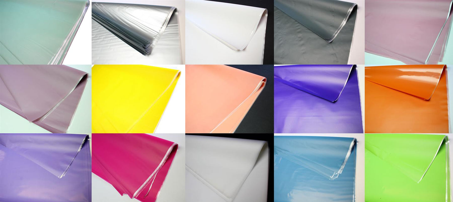 50 Frosted Thick Profesional Florist Cellophane Sheets 80cm x 80cm