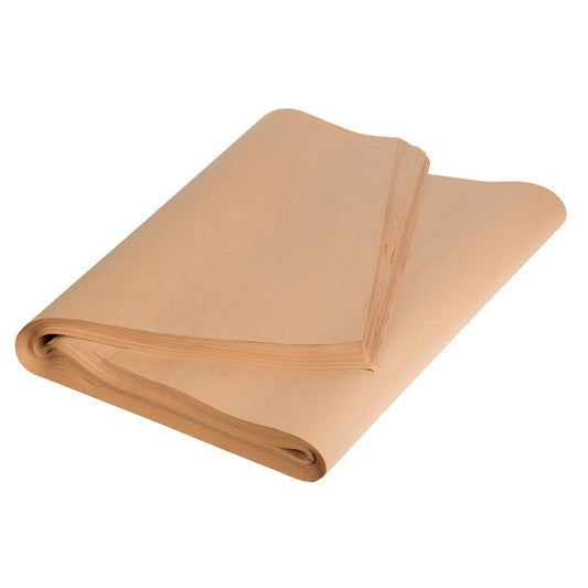 50cm x 75cm Premium Natural Pure 50Gsm Ribbed Kraft paper 50 Sheets