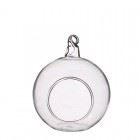 6 Florist Glass Balls For Tealight Clear Glass Flower vase 8cm
