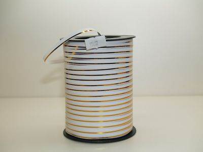 Curling Poly Ribbon 5mm x 250y White (1537)