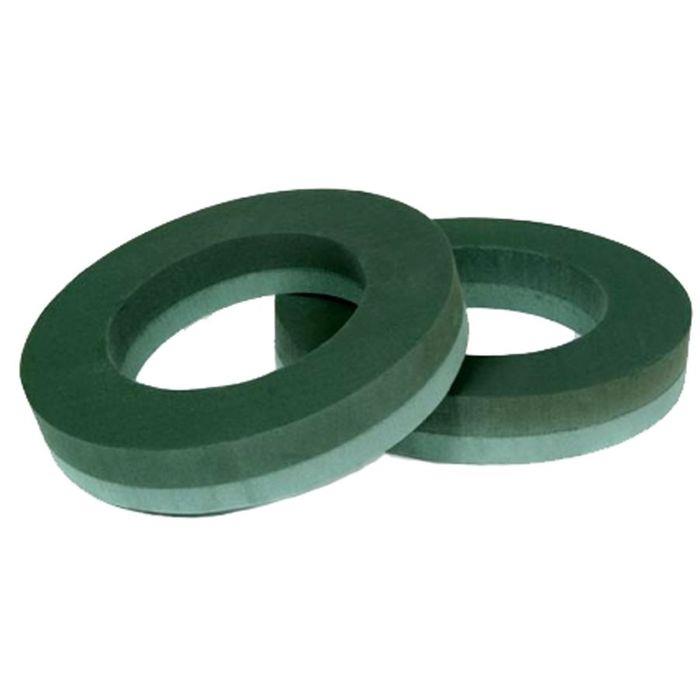 12" 31cm Smithers Oasis Floral Wet Foam Wreath Foam Backed