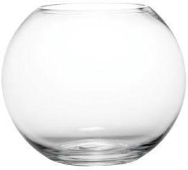 18cm Clear Glass Fish Bowl Vase Table Centre piece Bubble Ball 
