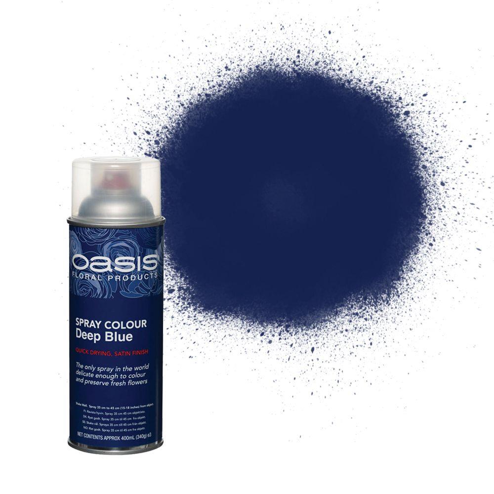Oasis Flower Colour Spray Paint 400ml Can Deep Blue (4927)