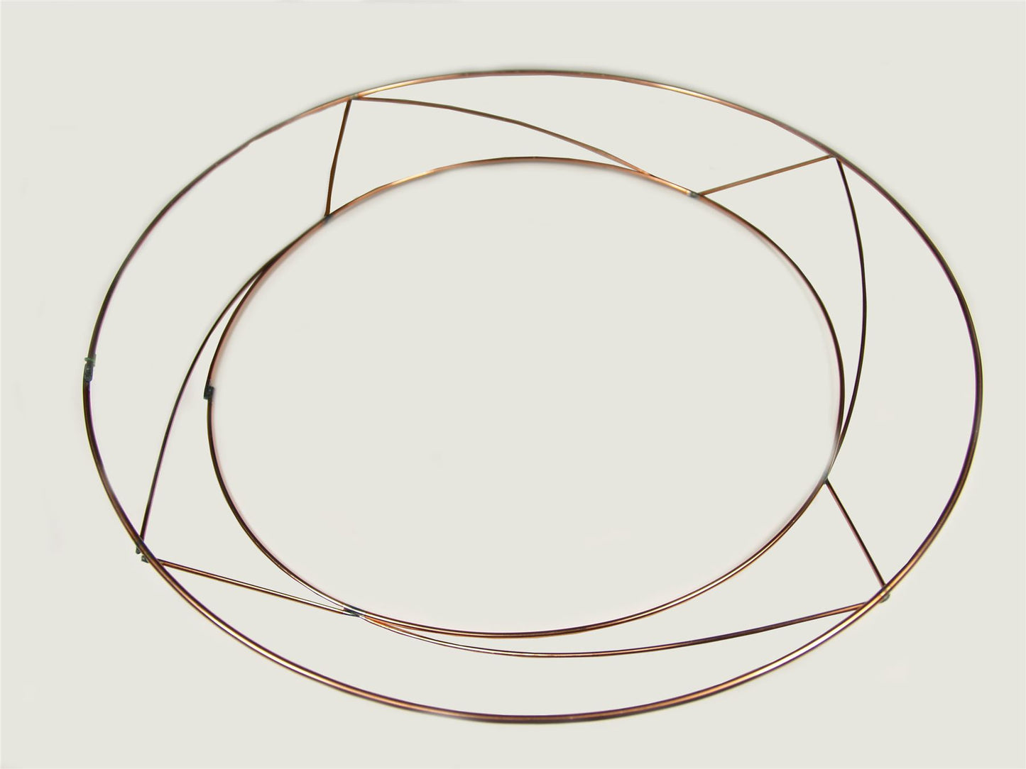 20 Raised WIRE COPPER WREATH RINGS FRAMES CHRISTMAS HOLLY FUNERAL 31cm (3894)