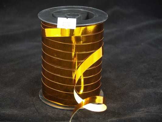 1cm x 100m Metallic Poly Curling Ribbon Gold (2196)