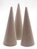 5 x Oasis 20cm Cone  Dry SEC Foam (2853)