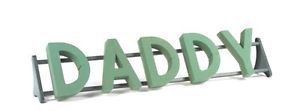 1 DADDY Funeral Name Letters Tribute Frame Wet Foam Plastic Backed (3861)