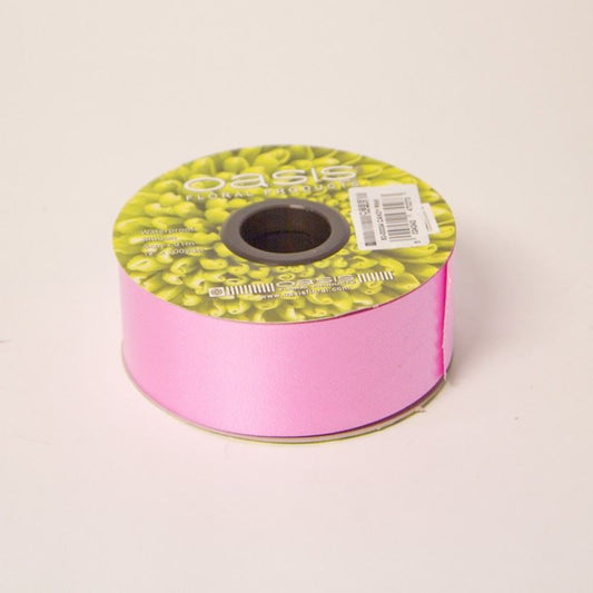 91m Roll - 50mm Florist Poly Ribbon Wedding Flower Floral Candy Pink Colour