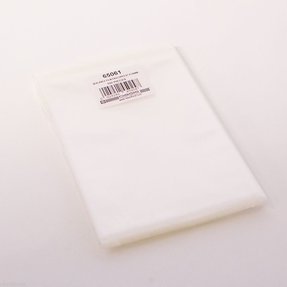 100 Oasis Clear Sealable Envelopes (3823)