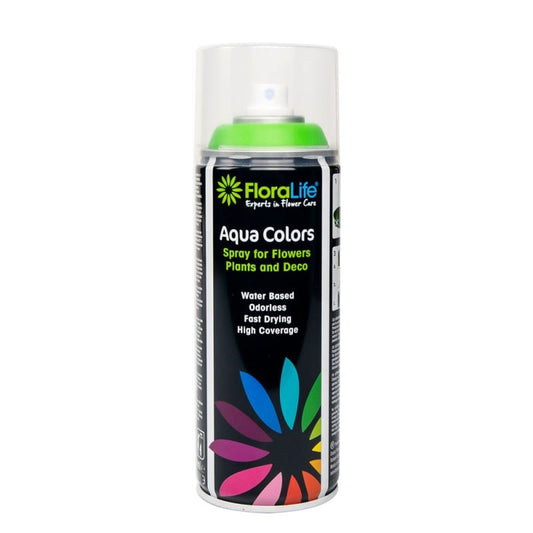 400ml Oasis Water Based Floralife® Aqua Color Spray Paint Bright Green