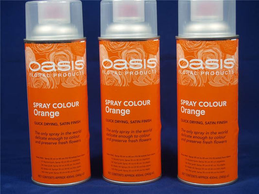 Smithers Oasis Flower Colour Spray Paint 400ml Can Orange